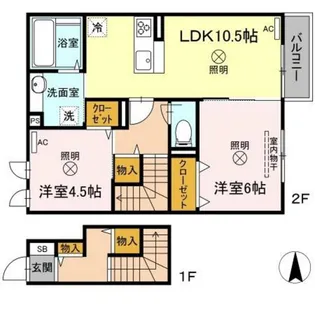 HARU_晴【2階】の間取り