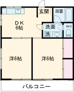 山崎ハイツ【2階】の間取り