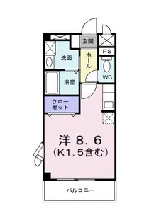 キャッスル コートA【2階】の間取り