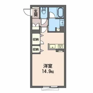 シャーメゾン六条【1階】の間取り