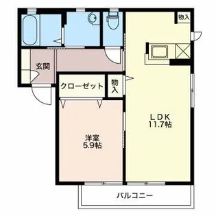 ビオ・ガーデン【2階】の間取り