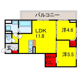 ルミエール五井・I【1階】の間取り