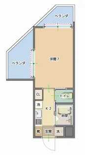 トーマス大里【3階】の間取り