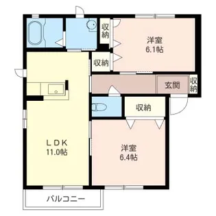 フォレスタ【1階】の間取り