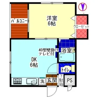 セントラルハイツコパ【3階】の間取り