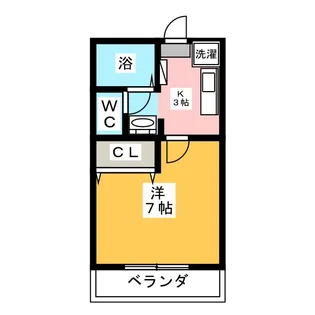 LA CLE M・C【1階】の間取り
