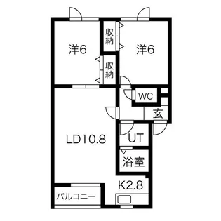 カーサ西町【1階】の間取り