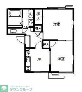 ハピネス A棟【2階】の間取り