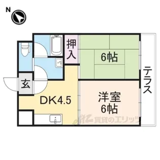 コーポ藤村【1階】の間取り