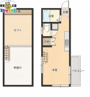 ハイツシェスタ【1階】の間取り