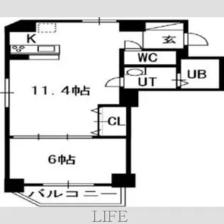 S-FORT南郷通【8階】の間取り