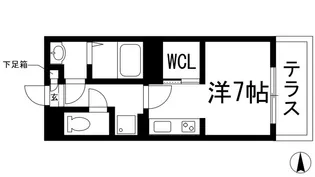 ルミネ甲東園【1階】の間取り
