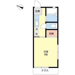 ジュネスA【1階】の間取り