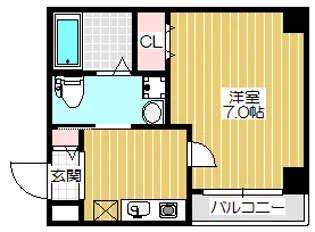 ラ・フォーレ松ヶ枝町1【1階】の間取り