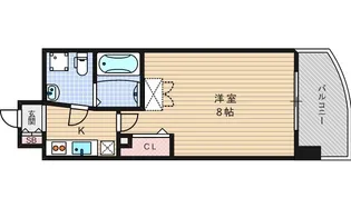 AFFLUENCE難波【4階】の間取り