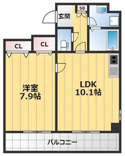 ルミネソレイユ3【4階】の間取り