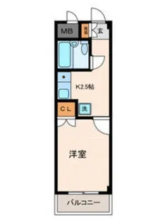 フローラ水山【1階】の間取り