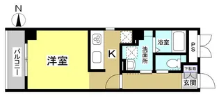 プラザ四天王【2階】の間取り