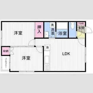 ローズ53【1階】の間取り