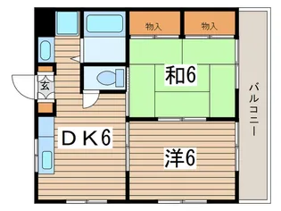 ティ-ズフラット【2階】の間取り