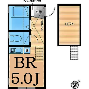 ヒルズ横浜岸谷【2階】の間取り