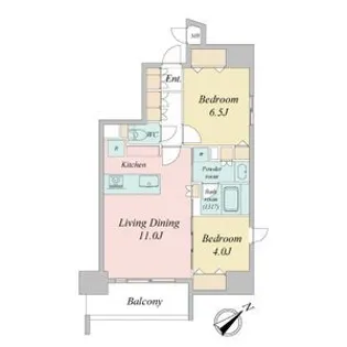 シーズンフラッツ本郷【5階】の間取り