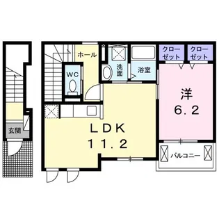 キアラ水戸【2階】の間取り