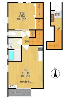 シャンテベール【3階】の間取り