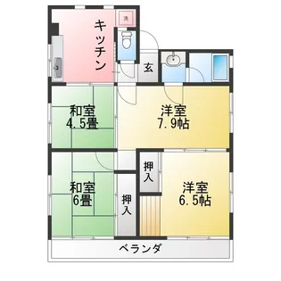 丸山ビル【2階】の間取り