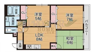 ニシシンヴィレッジ【2階】の間取り