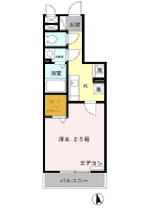 メゾン・ソレイユ【2階】の間取り