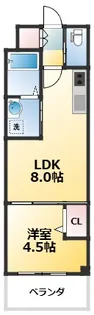 フランカー桜ノ宮SIX【6階】の間取り