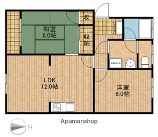 クレーバーマンション【2階】の間取り