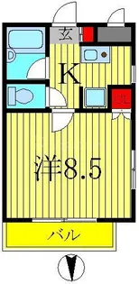 らぷと柏【4階】の間取り