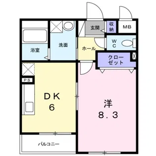 Sunlit朱雀【2階】の間取り