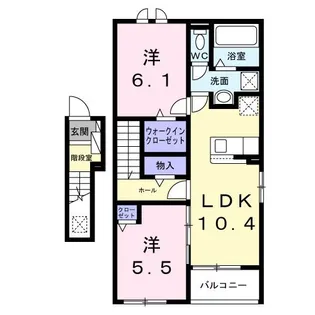 クリアンサス【2階】の間取り