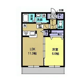 輝きの杜【3階】の間取り