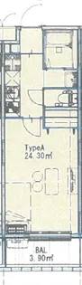 加藤西里平良マンション【2階】の間取り