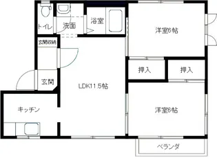フレグランス富樫【2階】の間取り