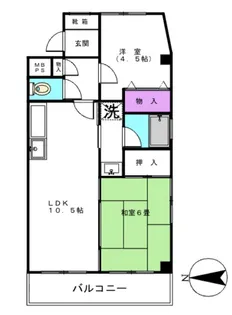 ペガサス鷺宮【1階】の間取り