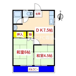 ホワイトハイツ【2階】の間取り
