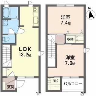 ディアス前潟【1階】の間取り