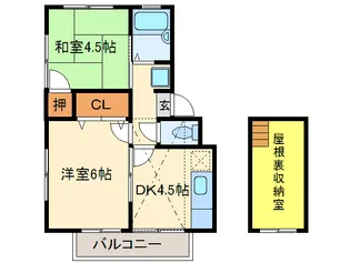 カーサ別府【2階】の間取り