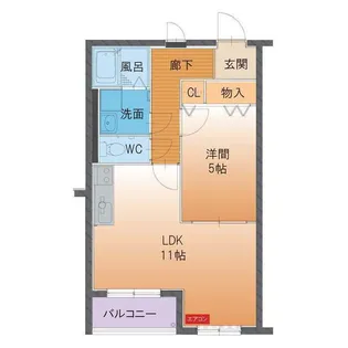 ハートフル バロンマーノ【1階】の間取り