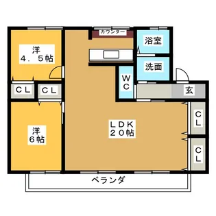 コンフォール光和【2階】の間取り
