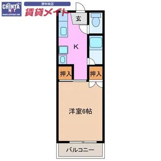 クレールハウス【2階】の間取り