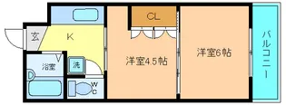 イーグルハイツ銀杏町【2階】の間取り