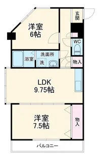 ニューソレイユつるしろ【2階】の間取り