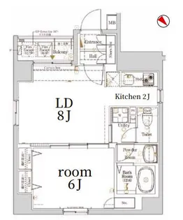 Log銀座東【3階】の間取り