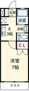 エステート登戸【2階】の間取り